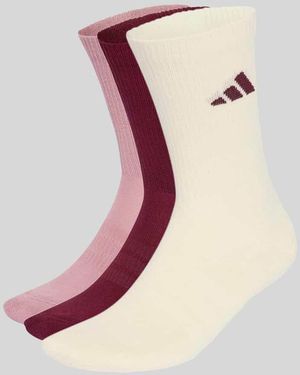 adidas Socken aus Baumwoll-Mix im 3er-Pack - Pink