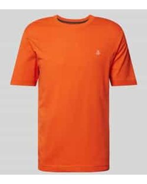 Marc O' Polo Regular Fit T-shirt Van Puur Katoen Met Logoprint - Oranje