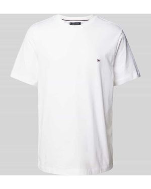 Tommy Hilfiger T-Shirt Mit Logo-Stitching - Weiß
