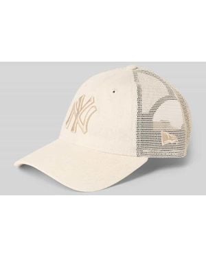 KTZ Trucker Cap aus Viskose-Leinen-Mix Modell '9TWENTY®' - Natur