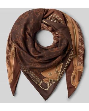 Guess Schal mit Logo-Detail Modell 'Lindsey' - Braun