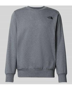 The North Face Sweatshirt mit Label-Print - Grau