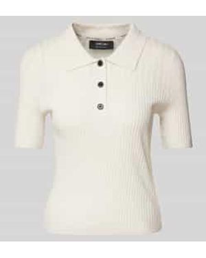 Marc Cain Gebreid Shirt Met Structuurmotief - Naturel