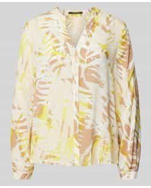 Comma, Blouse Met Tuniekkraag - Metallic