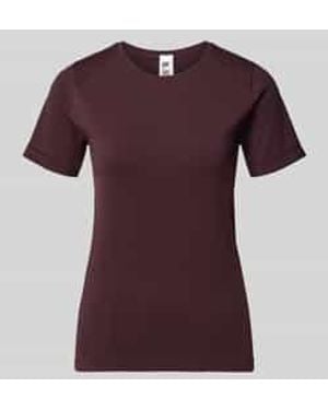 Fabletics Regular Fit T-Shirt Met Ronde Hals Model 'Feather' - Rood