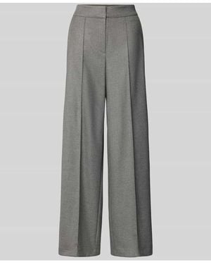 Betty Barclay Regular Fit Hose mit Bügelfalten - Grau