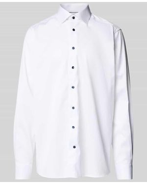 Eton Regular Fit Business-Hemd Mit Knopfleiste - Weiß