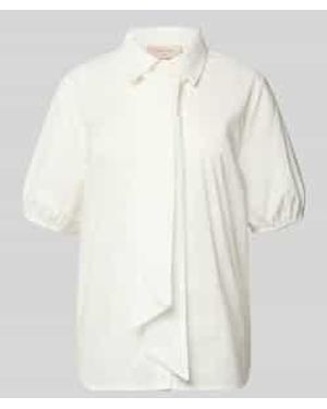 Freequent Strikblouse Met Verdekte Knoopsluiting Model 'Malay' - Naturel