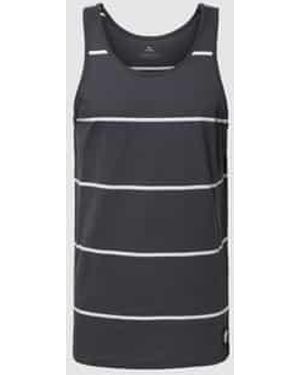 Rip Curl Tanktop Met Streepmotief, Model 'Rails' - Grijs