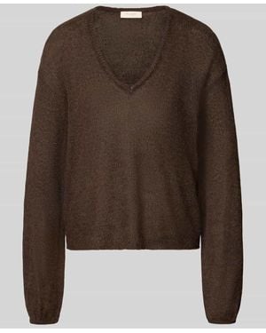 Freequent Regular Fit Pullover mit Woll-Alpaka-Anteil Modell 'Katie' - Braun