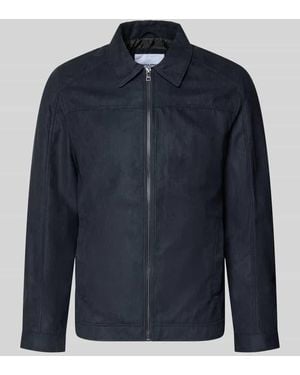 Jack & Jones Regular Fit Jacke mit Umlegekragen Modell 'Dylan' - Blau