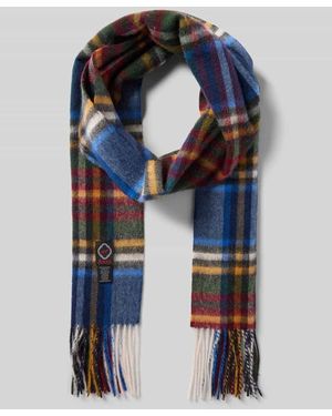 Ascot Schal aus Woll-Kaschmir-Mix - Blau