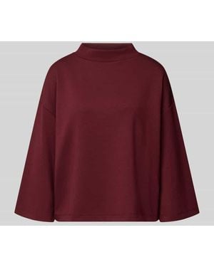 MORE&MORE Sweatshirt mit Stehkragen - Rot