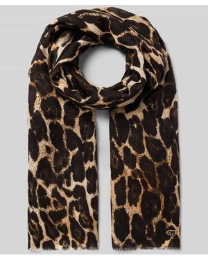 Guess Schal mit Logo-Applikation - Schwarz