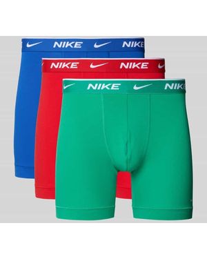 Nike Boxershorts mit elastischem Logo-Bund im 3er-Pack - Grün