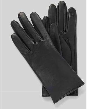 BOSS Handschuhe aus Lammleder Modell 'GUEEN-ME' - Schwarz