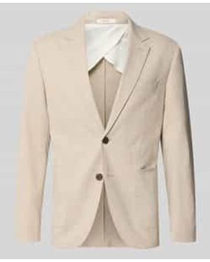 SELECTED Regular Fit Colbert Met Linnen En Viscose Model 'Dali' - Naturel