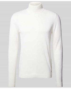Roy Robson Wollpullover Mit Rollkragen - Weiß