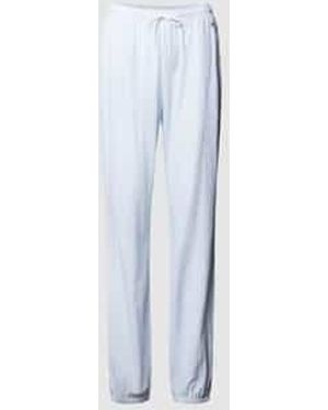 S.oliver Pyjamabroek Met Streepmotief - Blauw