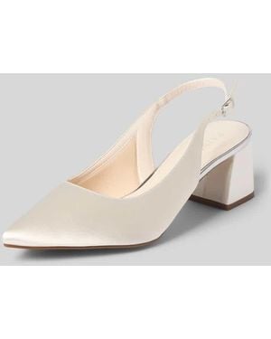 Rainbow Club Pumps mit Blockabsatz Modell 'Hazel' - Natur