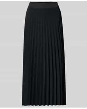 Rich & Royal Knielange Rok Met Plissévouwen - Blauw