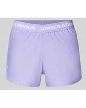 Under Armour Korte Broek Met Elastische Band En Logo - Paars