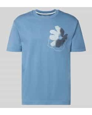 Marc O' Polo Relaxed Fit T-Shirt Van Puur Katoen - Blauw