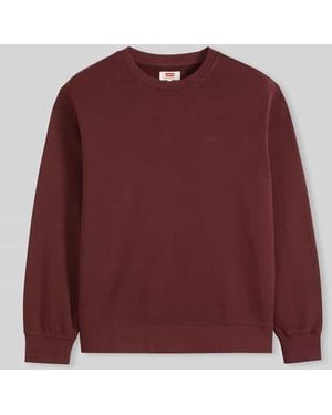 Levi's Relaxed Fit Pullover aus reiner Baumwolle Modell 'THE ORIGINAL' - Rot
