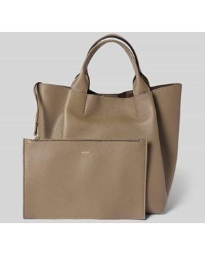Abro⁺ Shopper mit Strukturmuster Modell 'Media' - Natur