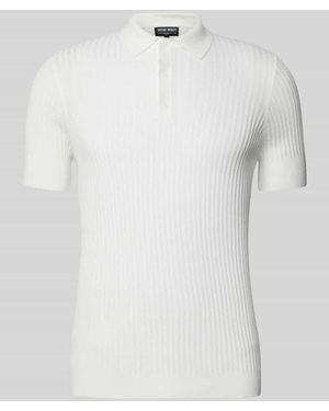 Antony Morato Slim Fit Poloshirt Mit Strukturmuster - Weiß