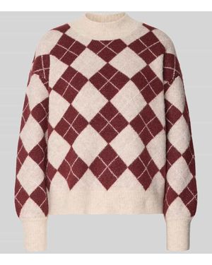 Ichi Strickpullover im Allover-Look Modell 'EDEEN' - Pink