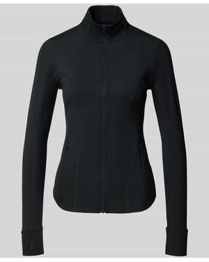 Fabletics Slim Fit Jacke mit Stehkragen Modell 'Storm' - Schwarz