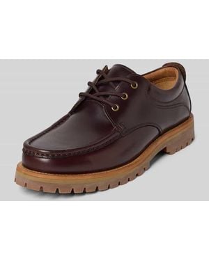 SELECTED Schnürschuhe aus echtem Leder Modell 'HOLGER' - Braun