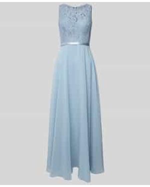 Luxuar Avondjurk Met Strass-steentjes - Blauw