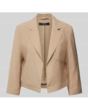 Comma, Blazer Met Borstzak - Naturel