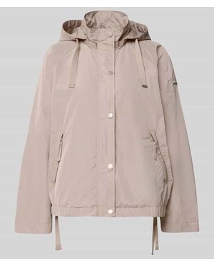 Cinque Jacke mit Kapuze Modell 'CICATA' - Natur