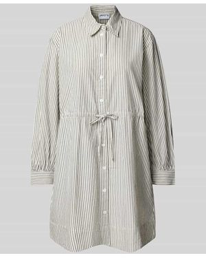 Jake*s Hemdblusenkleid mit Tunnelzug - Grau