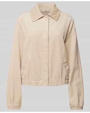 Mbym Overhemdblouse Met Drukknoopsluiting, Model 'Karone' - Naturel