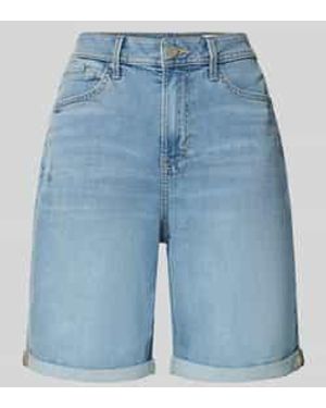 S.oliver Regular Fit Korte Jeans Van Katoenmix Model 'Suri' - Blauw