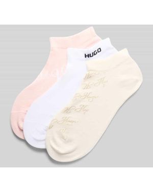 HUGO Sneaker Socken aus Baumwoll-Mix im 3er-Pack - Weiß