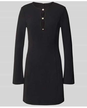 Guess Knielanges Kleid mit Stretch-Anteil Modell 'CLAUDIE' - Schwarz