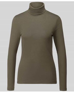 S.oliver Regular Fit Langarmshirt aus reiner Baumwolle - Grün