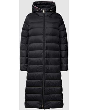 Tommy Hilfiger Daunenmantel Mit Kapuze - Schwarz