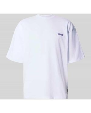 Woodbird T-Shirt mit Label-Print - Weiß