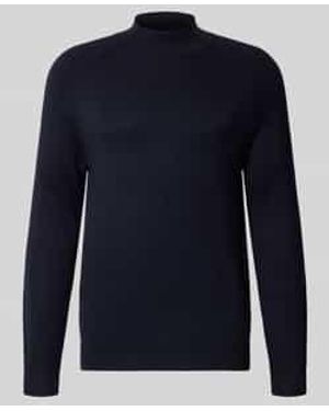 Strellson Regular Fit Gebreide Pullover Van Katoenmix, Model 'Tito' - Blauw