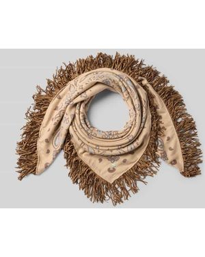 Codello Tuch aus Viskose-Mix mit Fransen und Paisley-Muster - Mettallic