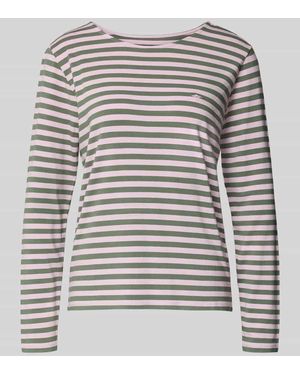 Fynch-Hatton Regular Fit Longsleeve aus Viskose-Mix - Grau