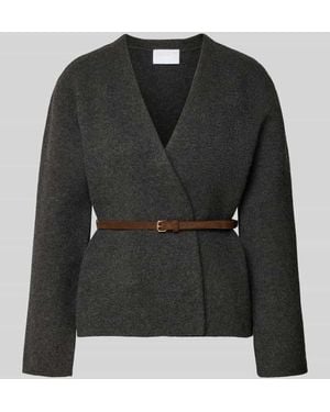 Jake*s Regular Fit Strickjacke mit Woll-Anteil - Schwarz