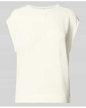 Opus T-Shirt Met Ronde Hals Model 'Slummi' - Naturel