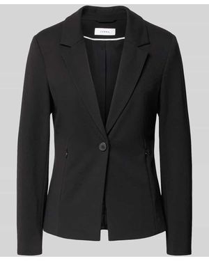 Comma, Blazer mit Reverskragen - Schwarz